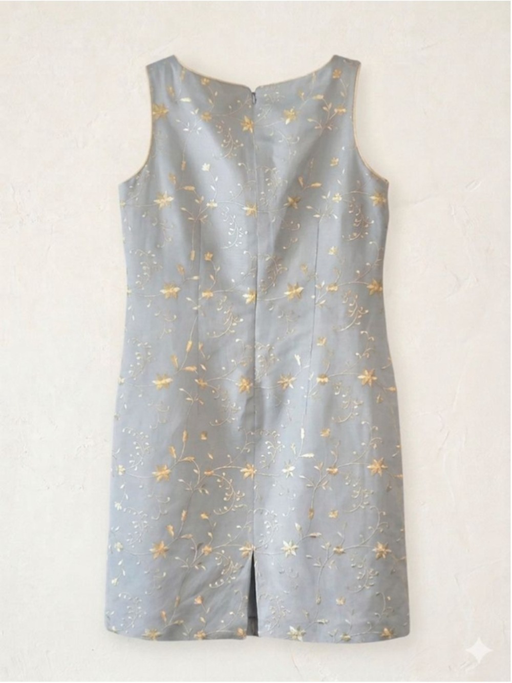 Jessica Howard Dress Size 12 Knee Length Gray Linen Blend - Picture 3 of 8